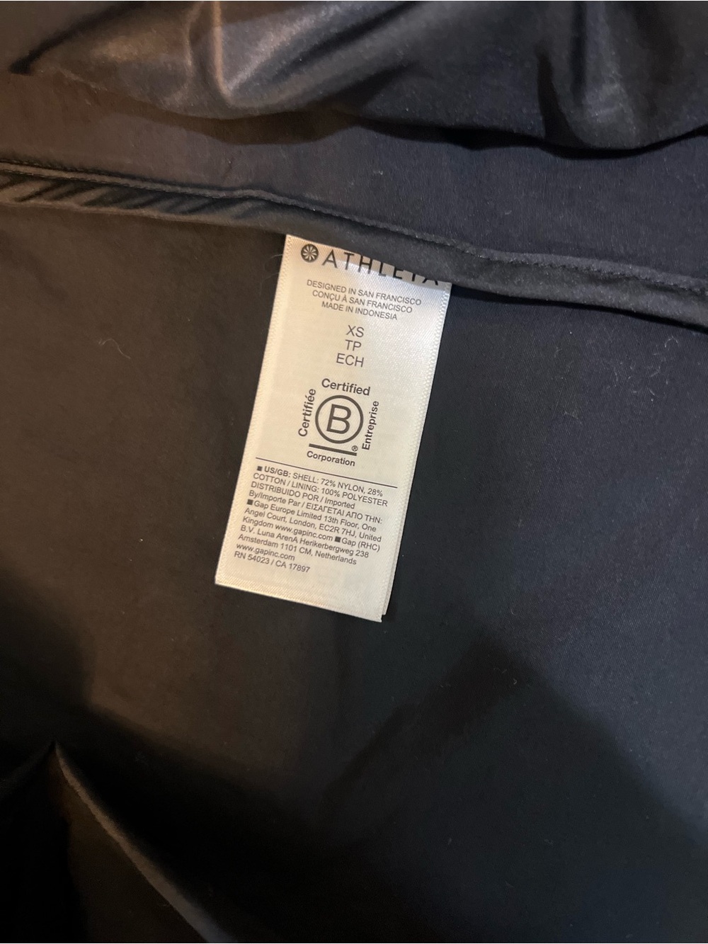 Athleta Everywhere Anorak Jacket Black‎ XS NWOT Rain Parka - Picture 13 of 13